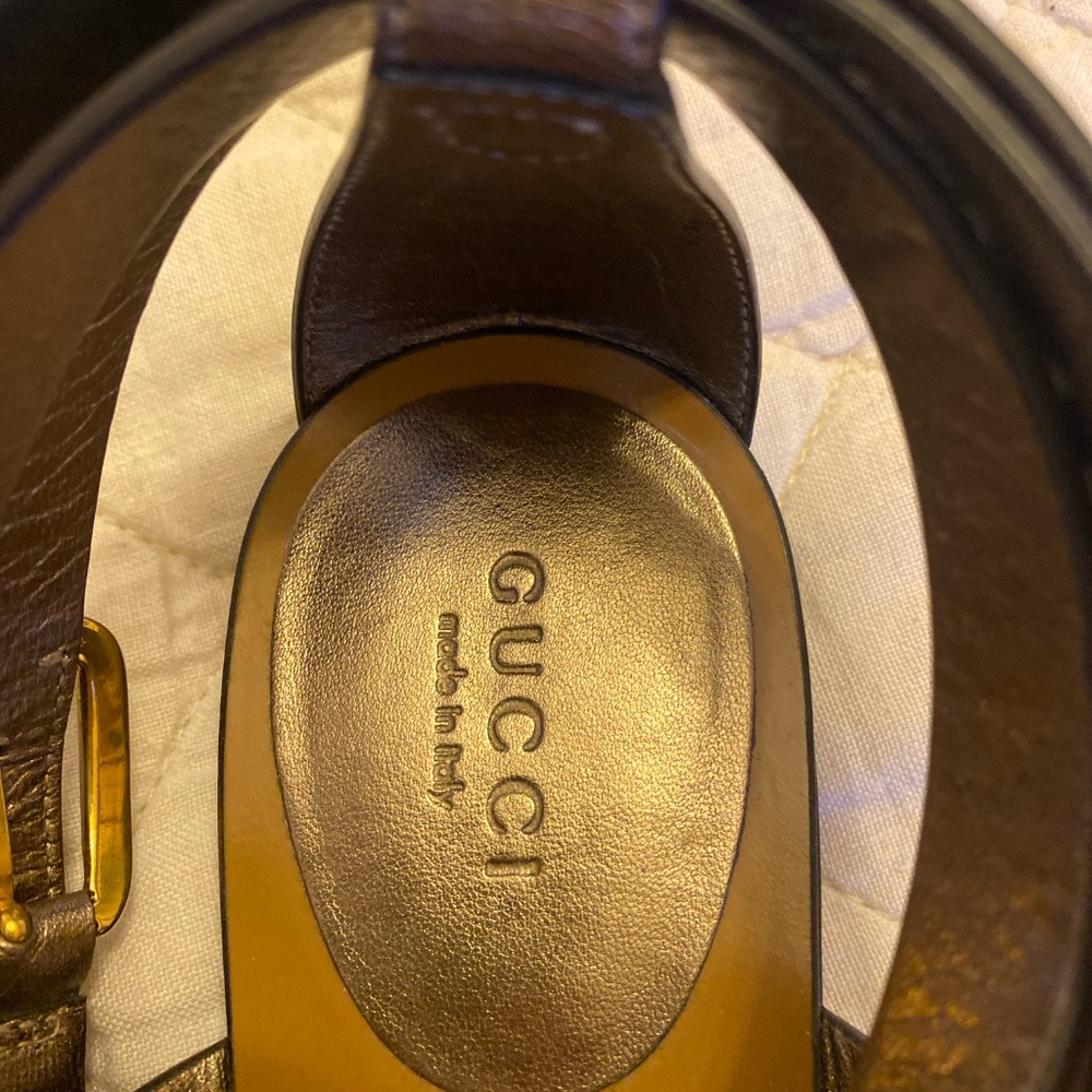 GUCCI Copper Wrapup Sandal, Size 37 - Picture 4 of 9
